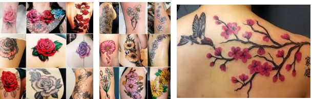 tatuaggio fiori 2018